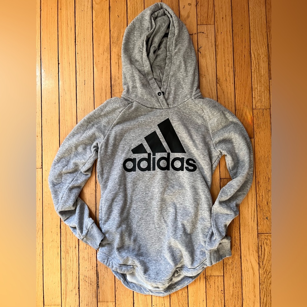 Adidas Fitted Soft Hoodie Curved Hem
